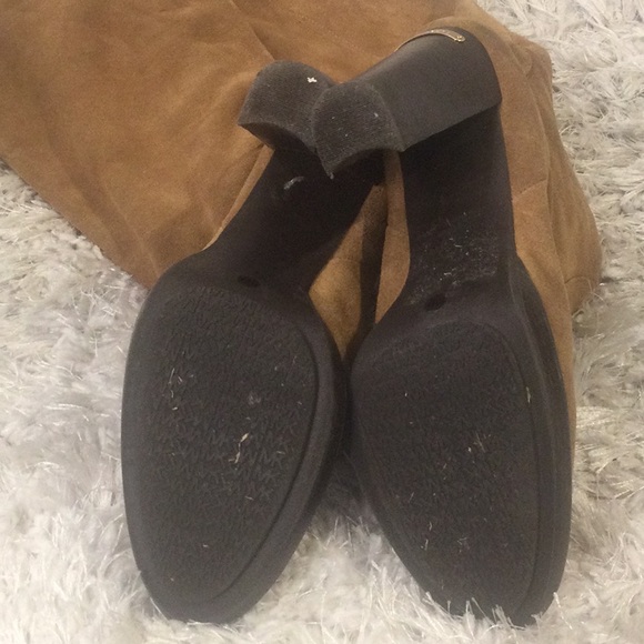 GUC MK Tan Tall Suede Slouch Boots, 10M - Picture 4 of 12